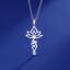 Pendentif Unalome Lotus Sacré -  by Fit Calm - fleur de lotus, Kopy, lotus, pendentif, pendentifs, unalome