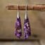 Boucles d'Oreilles Pendantes en Jaspe Violet -  by Fit Calm - boucles d'oreilles, jaspe, NOUVEAUTES MAI