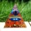 Zodiac Orgonite - Gemini in Red Agate & Amethyst - by Fit Calm - Red Agate, Amethyst, New Products For September 2020, Orgonite