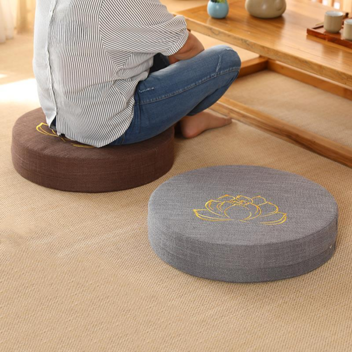 Coussin de Méditation Lotus Premium : Soutien Confortable pour une Pratique de Pleine Conscience Optimale -  by Fit Calm -