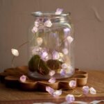 Guirlande Lumineuse en Pierres Naturelles Brutes -  by Fit Calm - Améthyste, Décoration intérieure, NOUVEAUTES DECEMBRE, Quartz rose