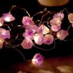 Guirlande Lumineuse en Pierres Naturelles Brutes -  by Fit Calm - Améthyste, Décoration intérieure, NOUVEAUTES DECEMBRE, Quartz rose
