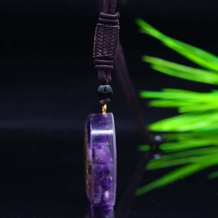 Pendentif Orgonite "Onde Spirituelle" en Améthyste -  by Fit Calm - Améthyste, Kopy, nouveautés d'avril, Orgonite, Pendentif, pendentif orgonite