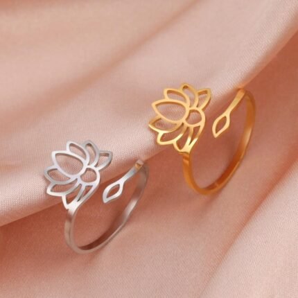 Adjustable Ring Lotus Divin - by Fit Calm - ring, lotus flower, Kopy, lotus, NOVEMBER NEWS
