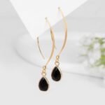 Boucles d'Oreilles Pendantes en Pierre Naturelle -  by Fit Calm - Amazonite, Améthyste, Best Seller, boucles d'oreilles, NOUVEAUTES DE NOVEMBRE, onyx noir