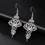 Boucles d'Oreilles Lotus Unalome - Élévation spirituelle et paix intérieure -  by Fit Calm - Best Seller, boucles d'oreilles, lotus unalome, NOUVEAUTES DE NOVEMBRE
