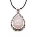 Pendentif Style Vintage en Pierre Naturelle -  by Fit Calm - abalone, améthyste, aventurine verte, Kopy, lapis lazuli, nouveautés de novembre 2021, oeil de tigre, pendentif, quartz rose
