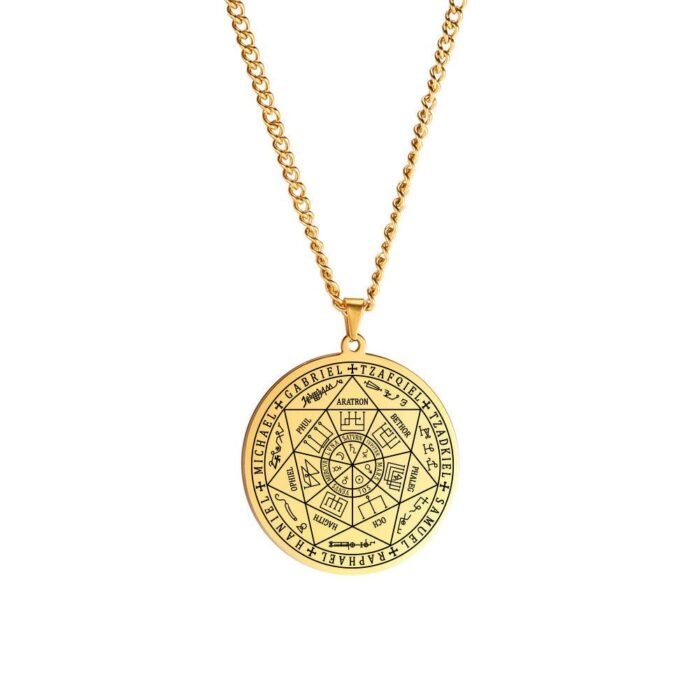 Pendentif Sceau des 7 Archanges - Protection puissante contre les énergies négatives -  by Fit Calm - chance, Pendentif, Promotions