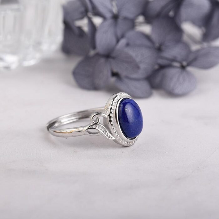 Bague Ajustable "Amitié" en Lapis Lazuli -  by Fit Calm - Bague, Kopy, Lapis Lazuli, NOUVEAUTES MARS