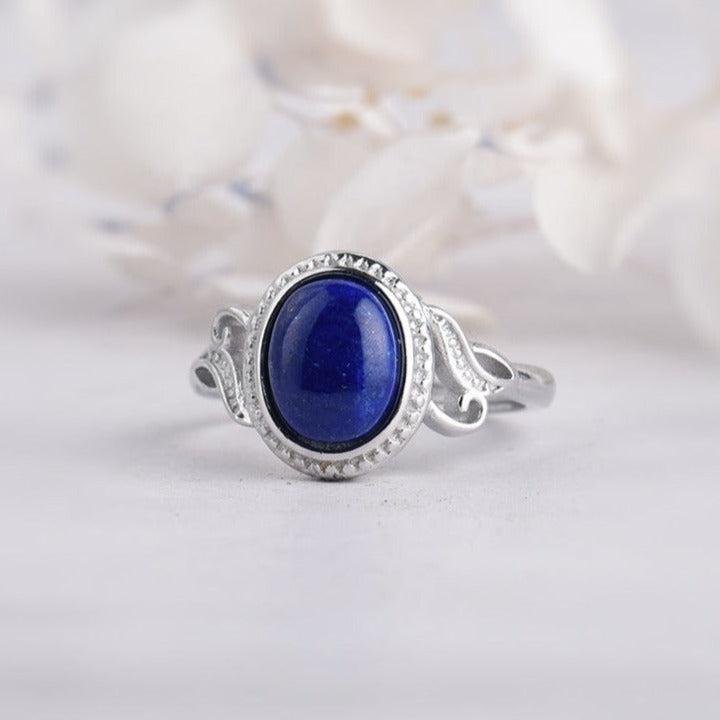 Bague Ajustable "Amitié" en Lapis Lazuli -  by Fit Calm - Bague, Kopy, Lapis Lazuli, NOUVEAUTES MARS