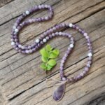 Mala Premium "Conscience & Spiritualité" en Améthyste & Aigue-Marine -  by Fit Calm - Aigue-Marine, Améthyste, Mala, NOUVEAUTES AVRIL, Premium