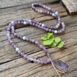 Mala Premium "Conscience & Spiritualité" en Améthyste & Aigue-Marine -  by Fit Calm - Aigue-Marine, Améthyste, Mala, NOUVEAUTES AVRIL, Premium