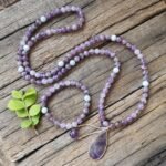Mala Premium "Conscience & Spiritualité" en Améthyste & Aigue-Marine -  by Fit Calm - Aigue-Marine, Améthyste, Mala, NOUVEAUTES AVRIL, Premium