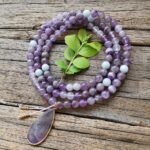 Mala Premium "Conscience & Spiritualité" en Améthyste & Aigue-Marine -  by Fit Calm - Aigue-Marine, Améthyste, Mala, NOUVEAUTES AVRIL, Premium