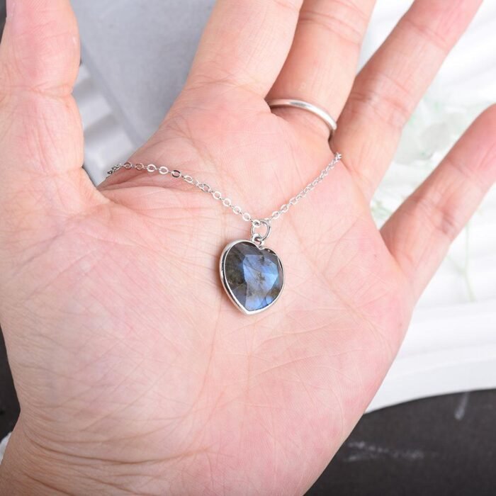 Pendentif Coeur en Labradorite -  by Fit Calm - Kopy, Labradorite, NOUVEAUTES DE JUIN, Pendentif