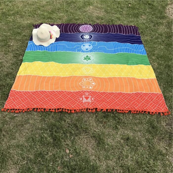 Toile Méditation 7 chakras -  by Fit Calm - chakras, Décoration intérieure