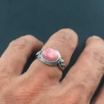 Rhodochrosite Adjustable Ring - by Fit Calm - Ring, Kopy, new arrivals june 2020, Rhodochrosite