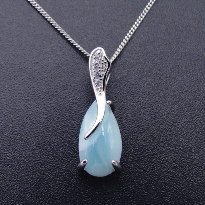 Larimar Drop Pendant - by Fit Calm - Kopy, Larimar, May 2022 Novelties, Pendant