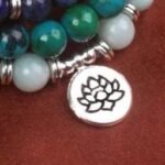 Bracelet Mala "Acceptation" en Chrysocolle, Lapis Lazuli & Amazonite -  by Fit Calm - Amazonite, apaisement, Bracelet, Chrysocolle, Lapis Lazuli, Mala, multi-pierres, multi-tours, nouveautés de janvier 2021