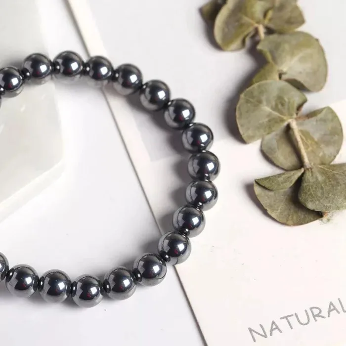 Bracelet "Force d'Énergie" en Hématite -  by Fit Calm - Bracelet, homme, Hématite, nouveautés de mars, taille, unique, vitalité