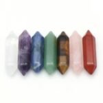 Coffret Reiki - Lot de 7 Pierres Naturelles & 7 Doubles Pointes -  by Fit Calm - best, Best Seller, chakras, Décoration intérieure