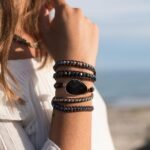 Bracelet Wrap "Ancrage & Sécurité" en Onyx Noir -  by Fit Calm - Best Seller, Bracelet, confiance en soi, multi-pierres, multi-tours, nouveautés de juin 2020, Onyx, tressé