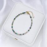 Bracelet Raffiné en Pierres Naturelles Fines -  by Fit Calm - Agate Mousse, Bracelet, Bracelets, fin, NOUVEAUTES DE NOVEMBRE, Péridot, spinelle, tourmaline multi-colore, tourmaline multicolore, unique