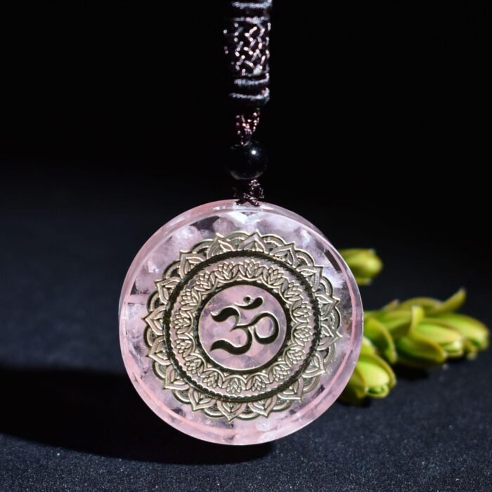 Pendentif Orgonite "Vibration Divine" en Quartz Rose - 100007321 by Fit Calm - Kopy, Pendentif, pendentif orgonite, Quartz rose