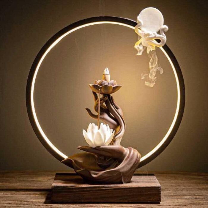 Brûleur d'Encens "Main de Bouddha" en Céramique - 0 by Fit Calm - Décoration intérieure, nouveautés de novembre 2021