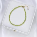 Bracelet Raffiné en Pierres Naturelles Fines -  by Fit Calm - Agate Mousse, Bracelet, Bracelets, fin, NOUVEAUTES DE NOVEMBRE, Péridot, spinelle, tourmaline multi-colore, tourmaline multicolore, unique
