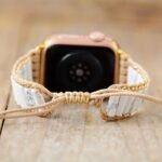 Bracelet Apple Watch "Sérénité" en Howlite -  by Fit Calm - apple watch, Bracelet, bracelet wrap, Bracelets, Howlite, NOUVEAUTES DE FEVRIER