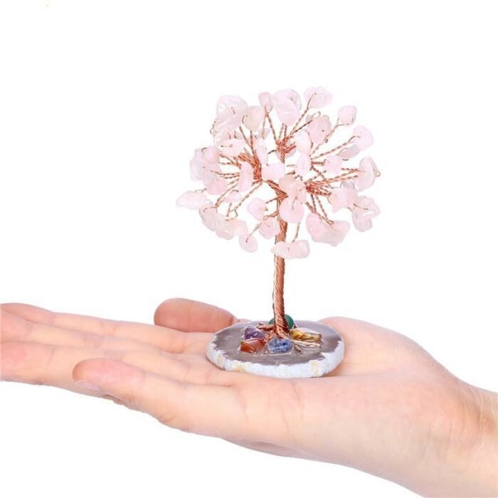 Arbre Feng Shui "Harmonie" en Pierres Naturelles -  by Fit Calm - 7 chakras, Améthyste, arbre, arbre de vie, aventurine Verte, Décoration intérieure, nouveautés de novembre 2021, Promotions, Quartz rose