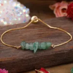 Natural Irregular Stones Thin Bracelet - by Fit Calm - black agate, aquamarine, amazonite, apatite, green aventurine, bracelet, Bracelets, thin, kunzite, new march 2022, sunstone, peridot, clear quartz, strawberry quartz, rose quartz, turquoise, unique