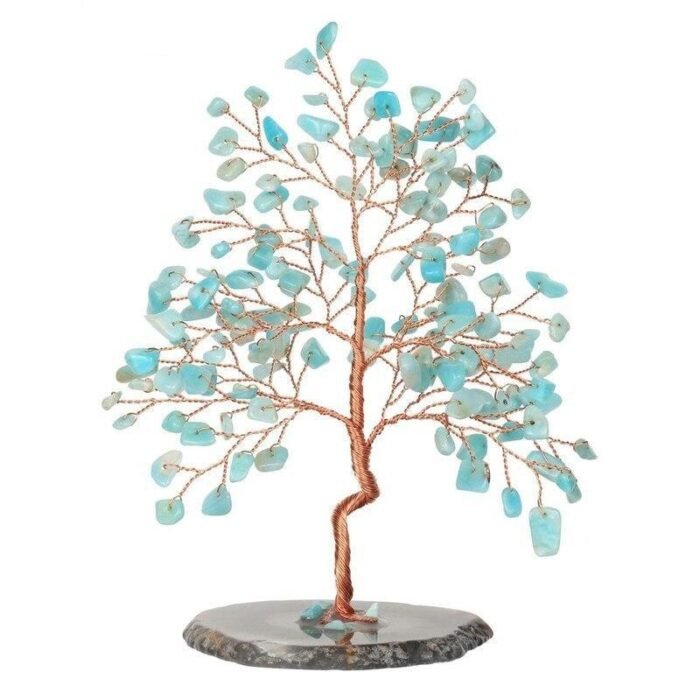 Arbre Feng Shui "Porte Bonheur" en Pierres Naturelles -  by Fit Calm - aigue marine, amazonite, améthyste, arbre, arbre de vie, Décoration intérieure, nouveautés de novembre 2021, quartz rose