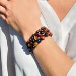 Multiple Eye" Bracelet in Tiger Eye, Bull Eye & Falcon Eye - by Fit Calm - Best Seller, Bracelet, HALLO, men, multi-stones, Falcon Eye, Bull Eye, Tiger Eye, protection, size