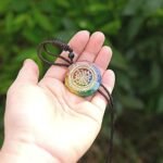 Pendant Orgonite "Sri Yantra - 7 Chakras" - by Fit Calm - 7 chakras, Kopy, Pendant