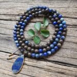 Collier Mala "Confiance en Soi" en Lapis Lazuli & Bronzite -  by Fit Calm - Bronzite, homme, lapis lazuli, Mala, NOUVEAUTES AVRIL