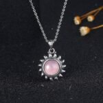 Rose Quartz "Soleil Rose" Pendant - by Fit Calm - Kopy, MAY NOVELTIES, Pendant, pendants, Rose Quartz