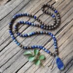 Collier Mala "Confiance en Soi" en Lapis Lazuli & Bronzite -  by Fit Calm - Bronzite, homme, lapis lazuli, Mala, NOUVEAUTES AVRIL