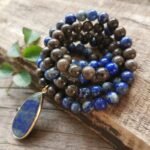 Collier Mala "Confiance en Soi" en Lapis Lazuli & Bronzite -  by Fit Calm - Bronzite, homme, lapis lazuli, Mala, NOUVEAUTES AVRIL