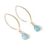 Boucles d'Oreilles Pendantes en Pierre Naturelle -  by Fit Calm - Amazonite, Améthyste, Best Seller, boucles d'oreilles, NOUVEAUTES DE NOVEMBRE, onyx noir