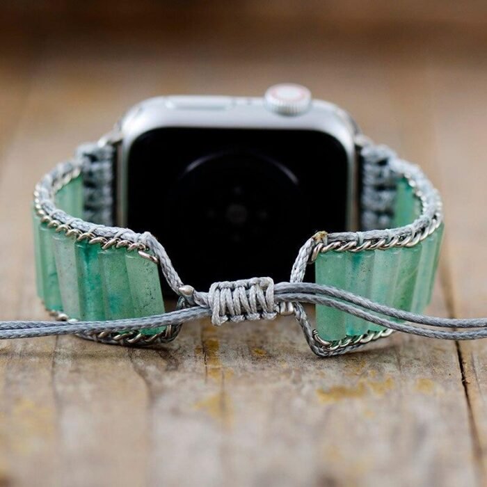 Bracelet Wrap Apple Watch "Opportunité" en Aventurine Verte -  by Fit Calm - apple watch, Aventurine verte, Bracelet, bracelet wrap, Bracelets, NOUVEAUTES DE FEVRIER