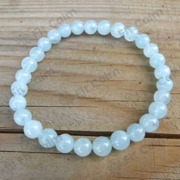Bracelet "Bonheur" en Aigue-Marine -  by Fit Calm - Aigue-Marine, apaisement, Bracelet, taille, unique