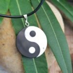 Pendentif "Yin-Yang" en Howlite & Obsidienne Noire -  by Fit Calm - best, Howlite, Kopy, Obsidienne noire, Pendentif