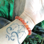 Bracelet en Cornaline -  by Fit Calm - Bracelet, cornaline, equilibre, HALLO, unique, vitalité