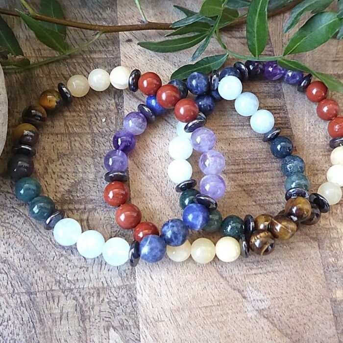 Premium Bracelet "7 Chakras Harmonization" - by Fit Calm - Bracelet, chakras, balance, multi-stones, new in may 2020, size