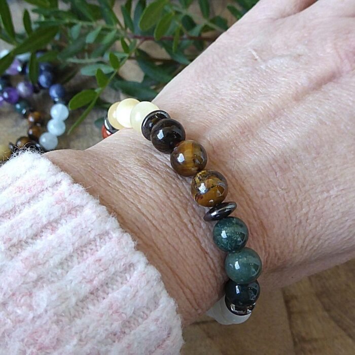 Premium Bracelet "7 Chakras Harmonization" - by Fit Calm - Bracelet, chakras, balance, multi-stones, new in may 2020, size