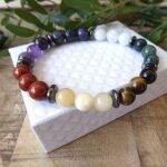 Premium Bracelet "7 Chakras Harmonization" - by Fit Calm - Bracelet, chakras, balance, multi-stones, new in may 2020, size