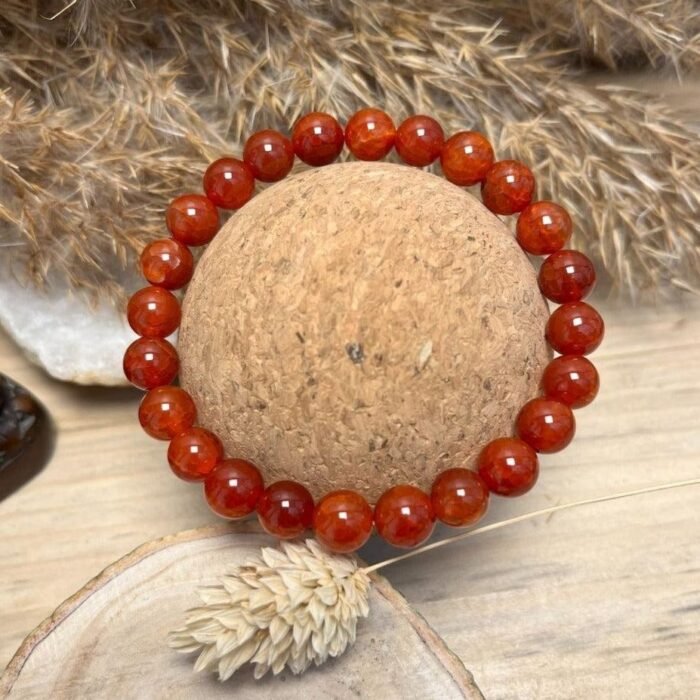Bracelet en Cornaline -  by Fit Calm - Bracelet, cornaline, equilibre, HALLO, unique, vitalité