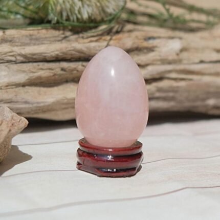 Rose Quartz Yoni Egg - by Fit Calm - Home decoration, Rose Quartz